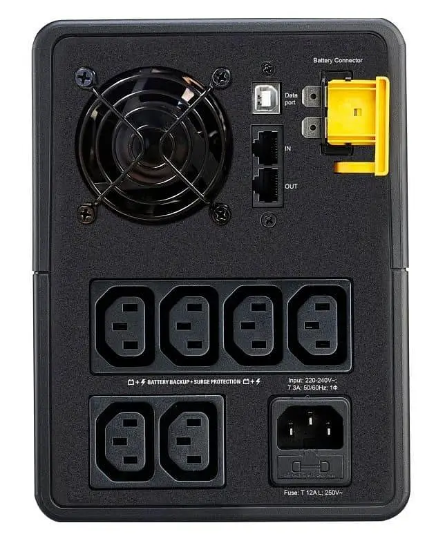 Джерело безперебійного живлення APC 1600 ВА / 900 Вт / 7 А*ч (BX1600MI) - фото 4