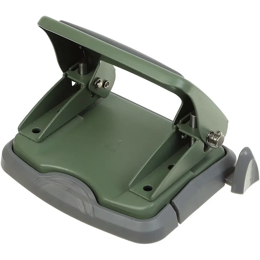 Діркопробивач Buromax Morandi Style Military металевий до 25 арк. зелений (BM.4042-04) - фото 2