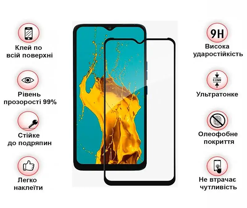 Скло захисне BeCover Tecno Pop 5 LTE (BD4i) / (BD4a) Black (708164) - фото 2