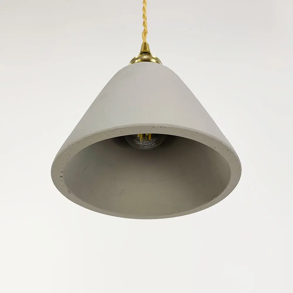 Підвіс у латунному корпусі із бетонним плафоном 15х12 см | Арт. MJ 181/1 GR | Line F - фото 6