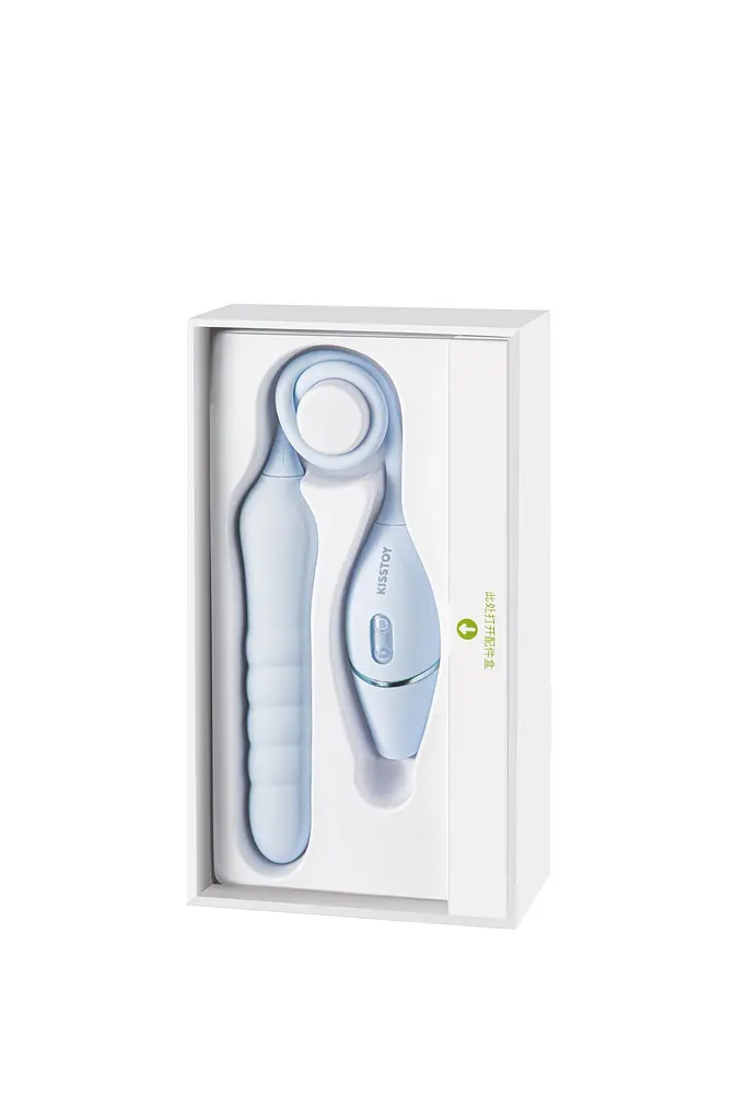 Пульсатор з вакуумним стимулятором KISSTOY Cathy III Light Blue, 5 режимів вакууму, 10 режимів пульсації - фото 2