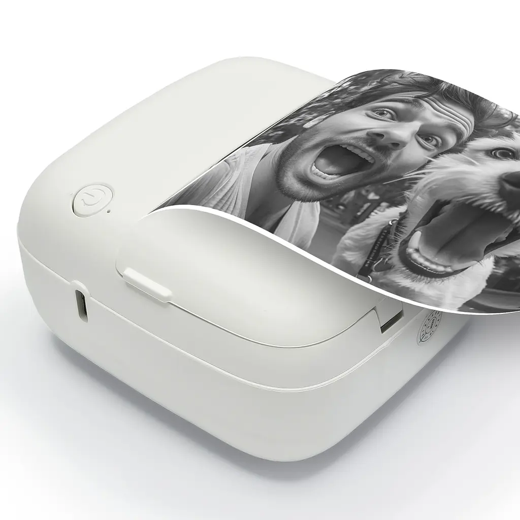 Мобільний терморинтер JETIX Mini Printer Student 2 з Bluetooth, нічником і з набором термопаперу в комплекті - фото 4