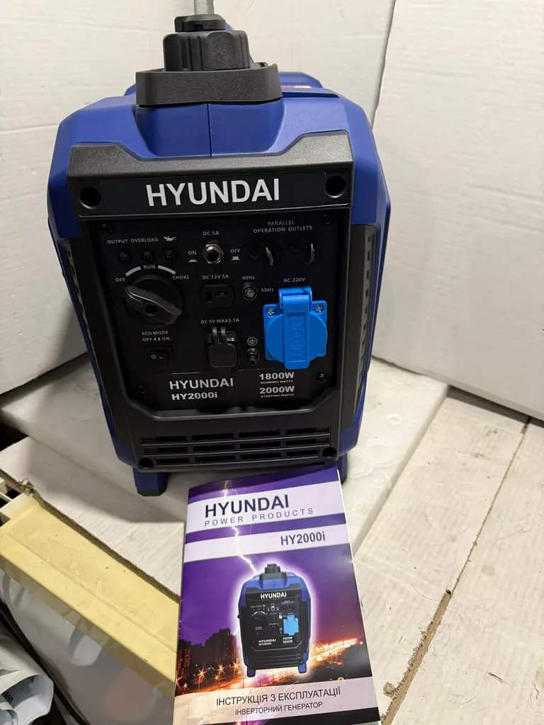 Інверторний бензиновий генератор HYUNDAI HY2000i (1.8/2.0 кВт), з мідною обмоткою - фото 3