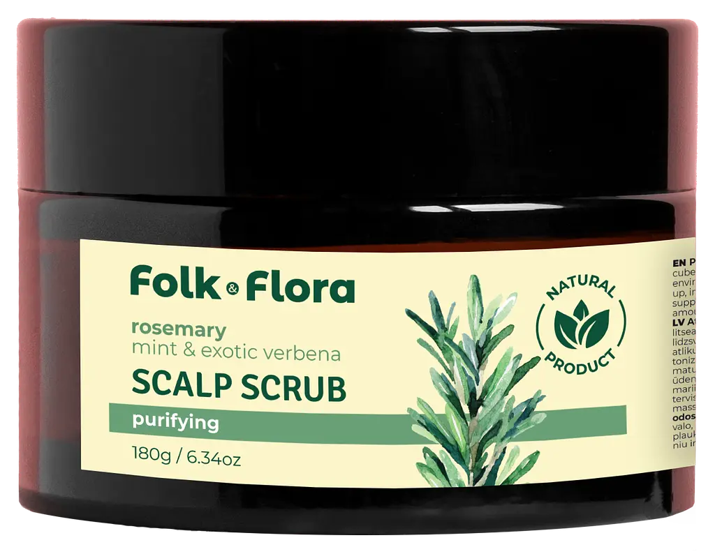 Скраб для шкіри голови Розмарин Folk&Flora 180 г