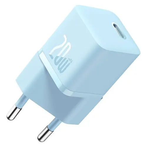 Сетевое зарядное устройство для Baseus GaN5 Fast Charger(mini) 1C 20W EU синий CCGN050103 - фото 3