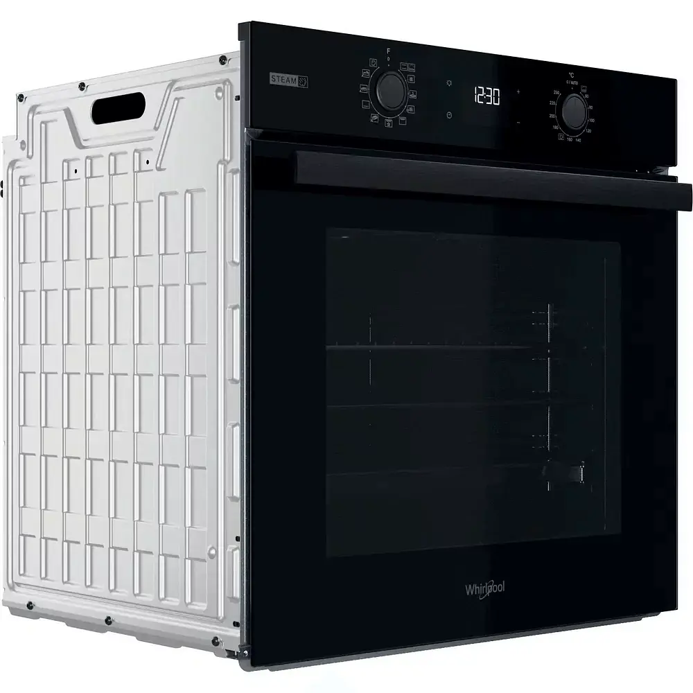 Духовой шкаф электрический Whirlpool 71 л A+ дисплей конвекция телескопические направляющие пар черный - фото 2