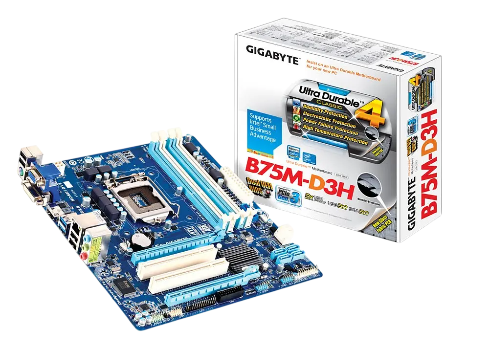 Материнська плата Gigabyte GA-B75M-D3H LGA 1155 (GA-B75M-D3H) Б/В - фото 4