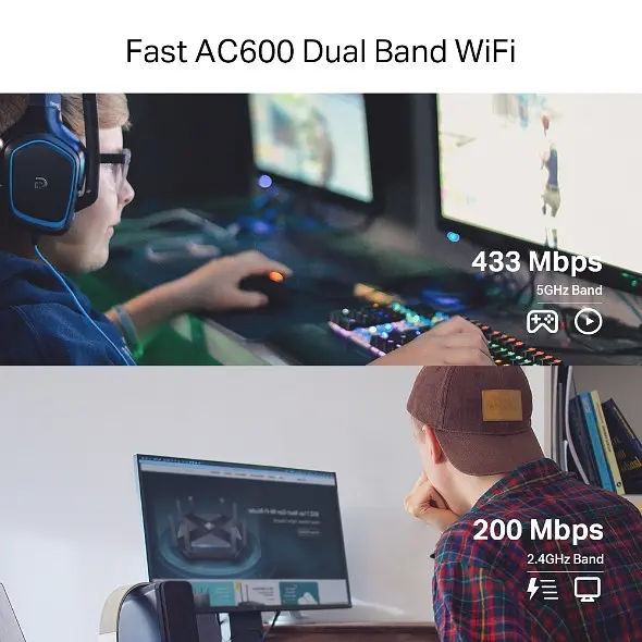 Беспроводной двухдиапазонный адаптер TP-Link Archer T2E - фото 6