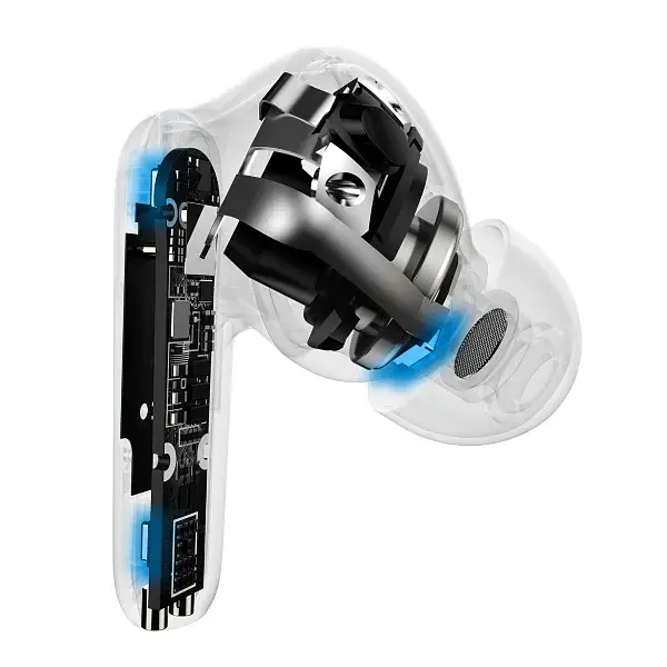Навушники Bluetooth Baseus SIMU ANC True Wireless Earphones S2 | 42/480mAh, 6/24Hours (NGS2-02) white - фото 4