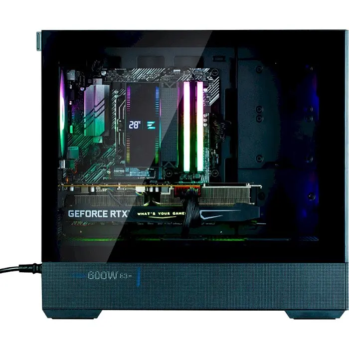 Корпус Zalman P30 AIR, Black, Mini Tower, без БЖ, для Micro ATX / Mini ITX, 1xType-C / 1xUSB 3.0, макс. CPU - 181 мм / VGA - 392 мм, 3x140 мм ARGB, бічна панель із загартованого скла - фото 6