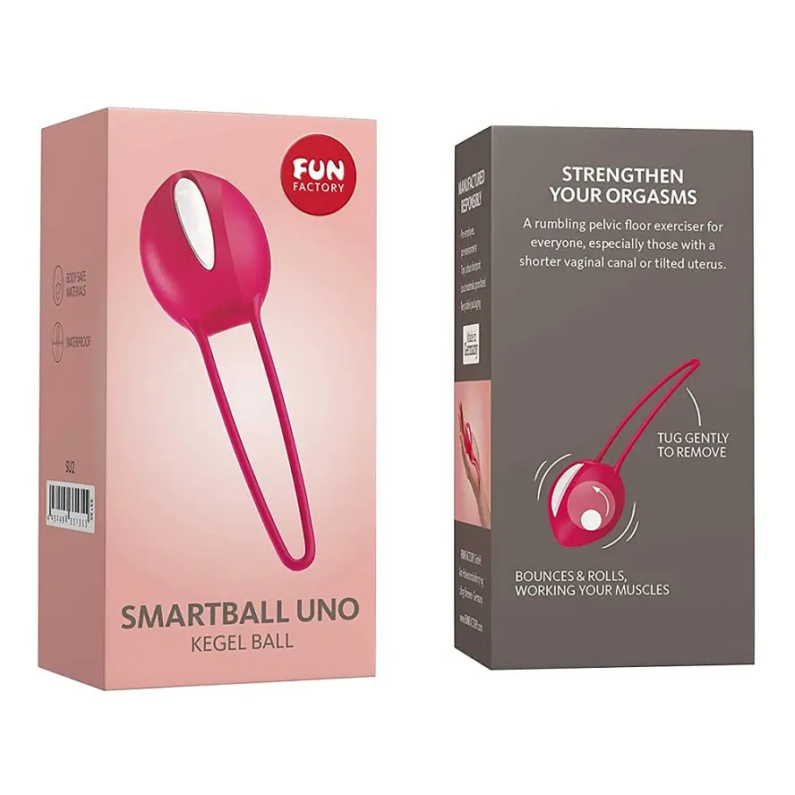 Fun Factory SmartBall Uno - Вагінальна кулька, 4.5х3.6 см (червоний з білим) Fun Factory FNF33135 98467 - фото 6