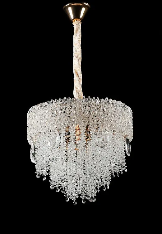 Підвісна кришталева люстра Splendid Ray L5744/400/5 (FGD), золото, 5 ламп E14, від 6-15 м² - фото 2