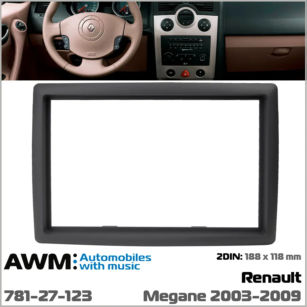 Переходная рамка Renault Megane II AWM 781-27-123 - фото 5