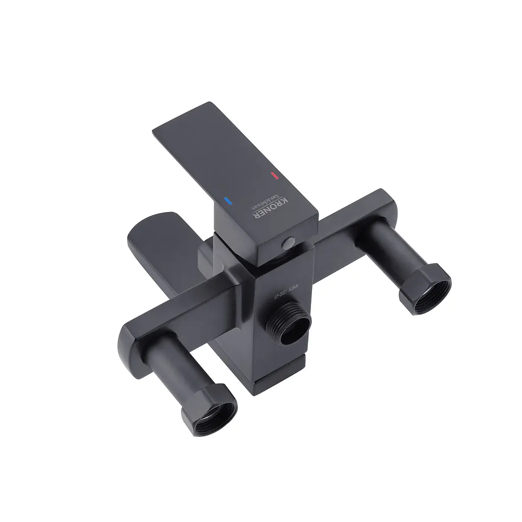 Душова система Kroner KRP Edelstahl Kubus - SCH063 CV022979, Чорний матовий - фото 3