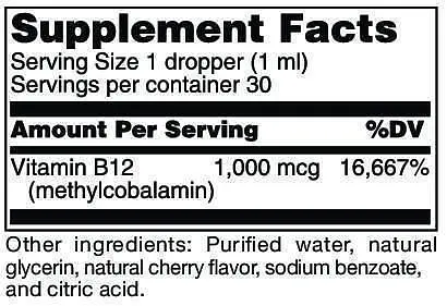 Вітамін В12 з метилкобаламіном Douglas Laboratories Vitamin B12 30 мл - фото 2