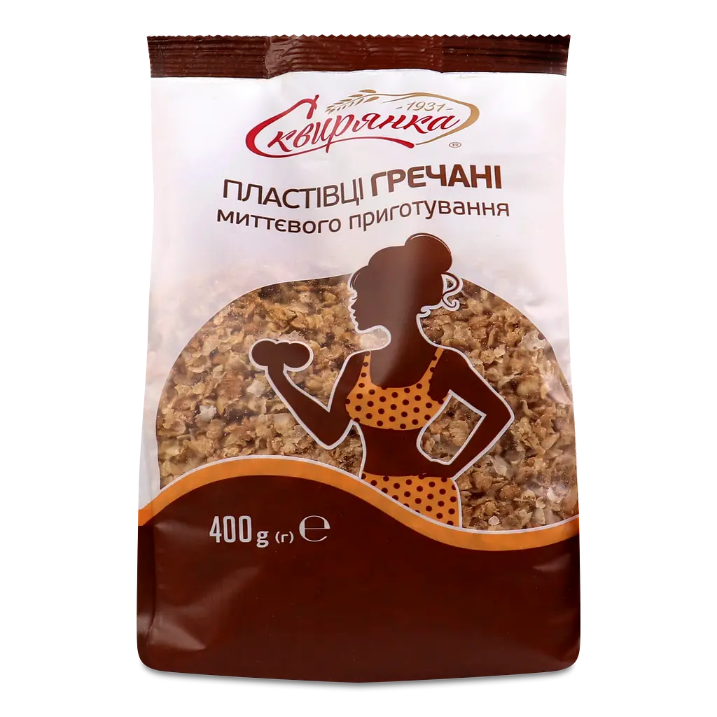Хлопья гречневые Сквирянка мгновенного приготовления 400 г (654879) - фото 1