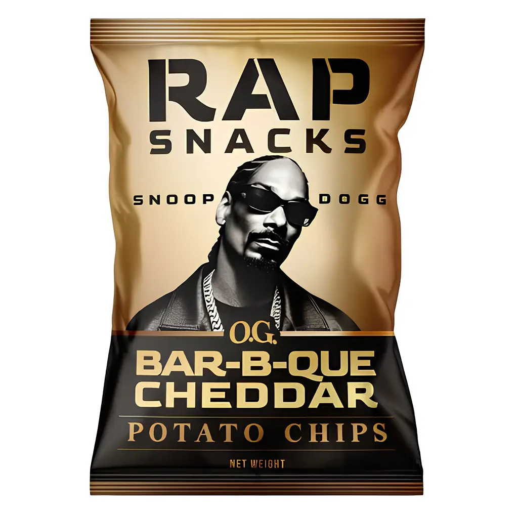 Чіпси Rap Snacks Snoop Dogg OG Bar B Que Cheddar BBQ зі смаком сиру 71 г