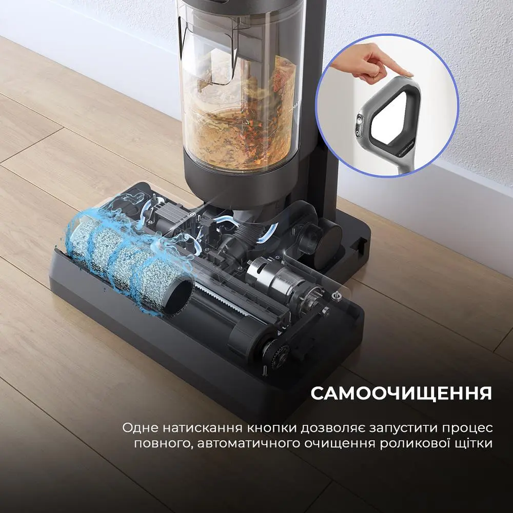 Акумуляторний пилосос миючий Dreame Wet & Dry Vacuum Cleaner H11 Core HHR21A Black - фото 7
