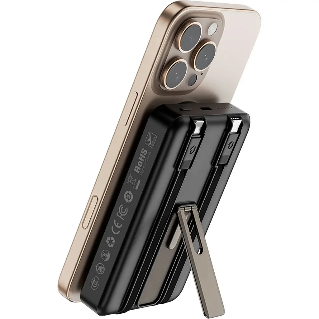 Внешний аккумулятор WiWU Elite Wi-P056 10000mAh 22.5W Black (6977703652383) [161280] - фото 5