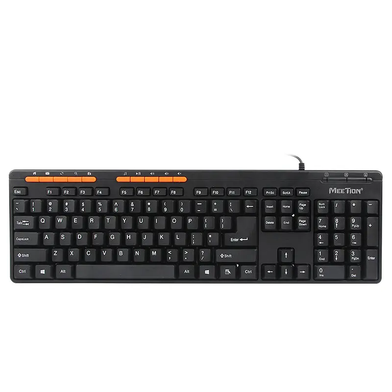Клавиатура MeeTion USB Multimedia Keyboard K600M RU/EN раскладки - фото 2