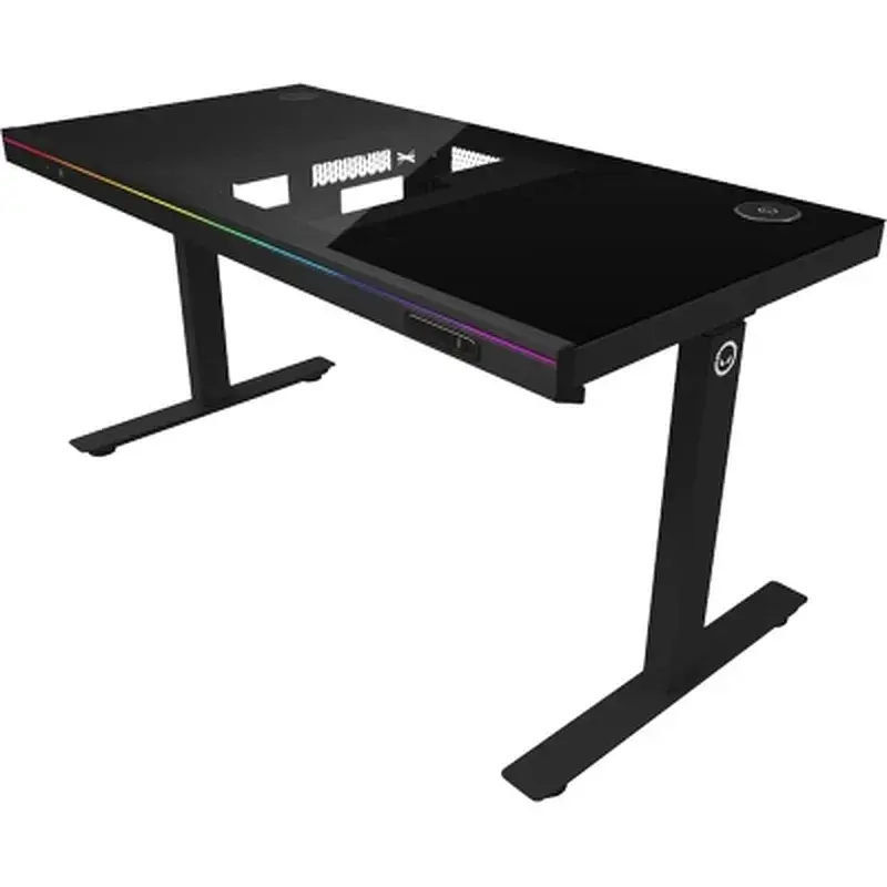 Комп'ютерний стіл Lorgar ELITE 90G Glass Black (LRG-DE90G) - фото 2