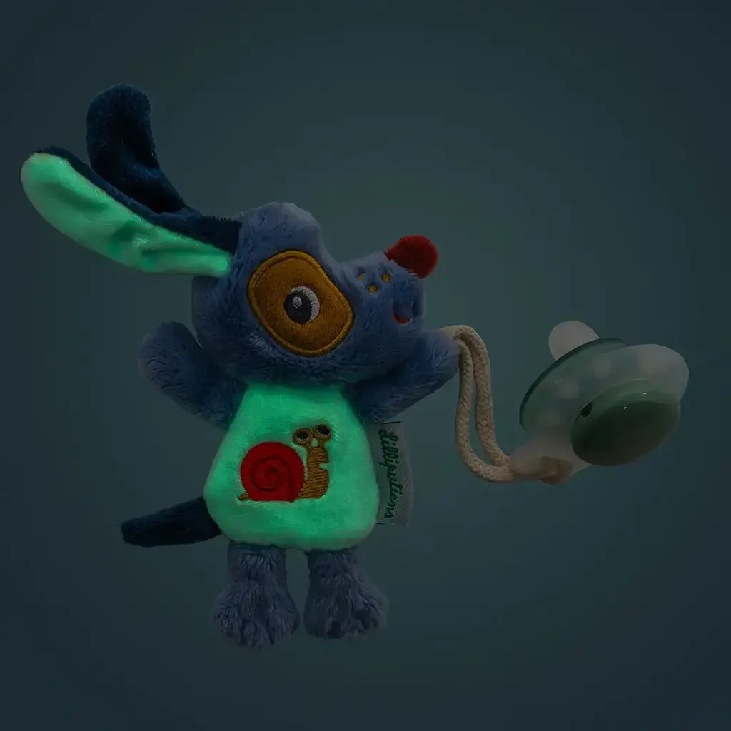 Тримач для пустушки Lilliputiens Собачка Жюль світиться в темряві (83593) - фото 2