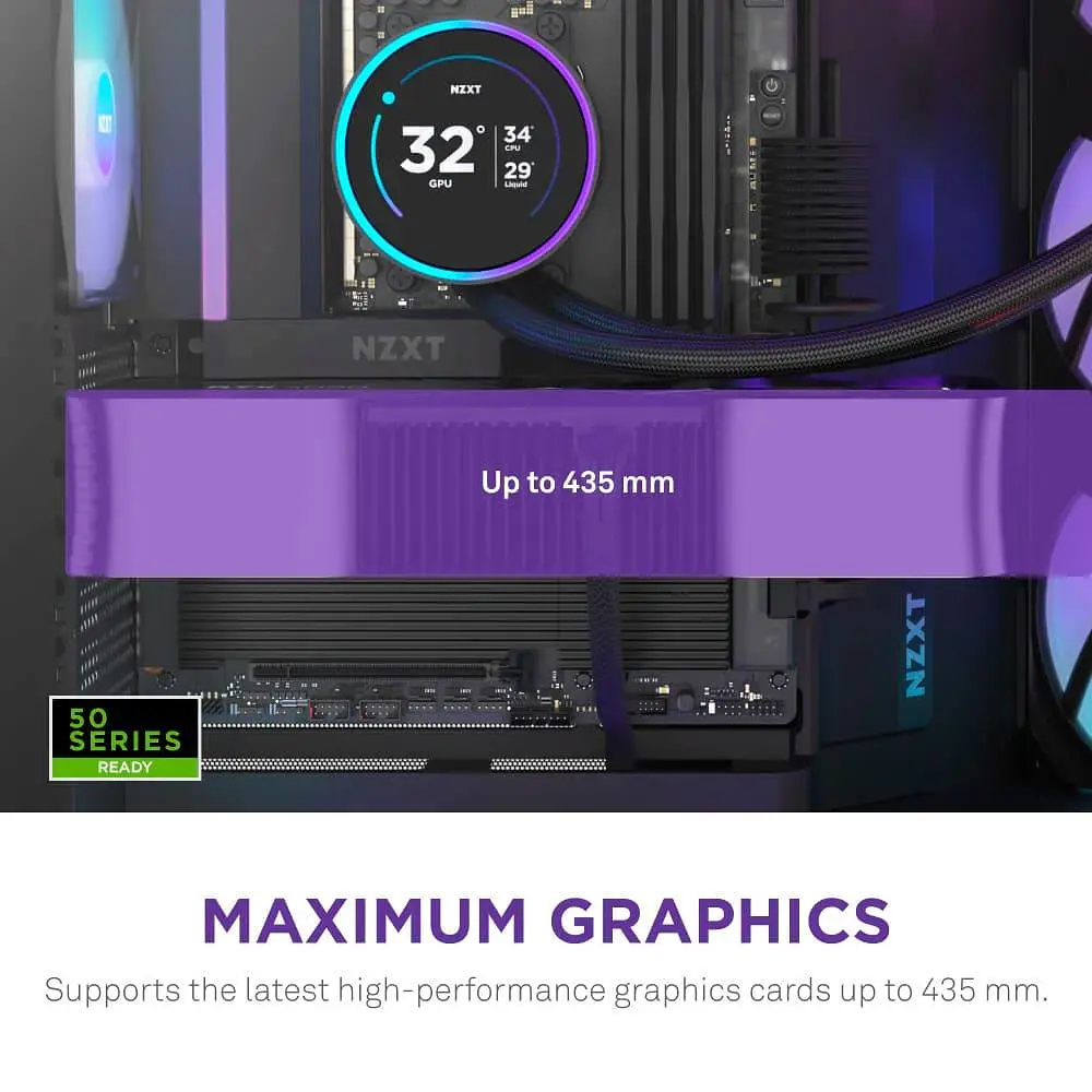 Корпус NZXT H9 Flow RGB из закаленного стекла без блока питания, черный (CM-H92FB-R1) - фото 3