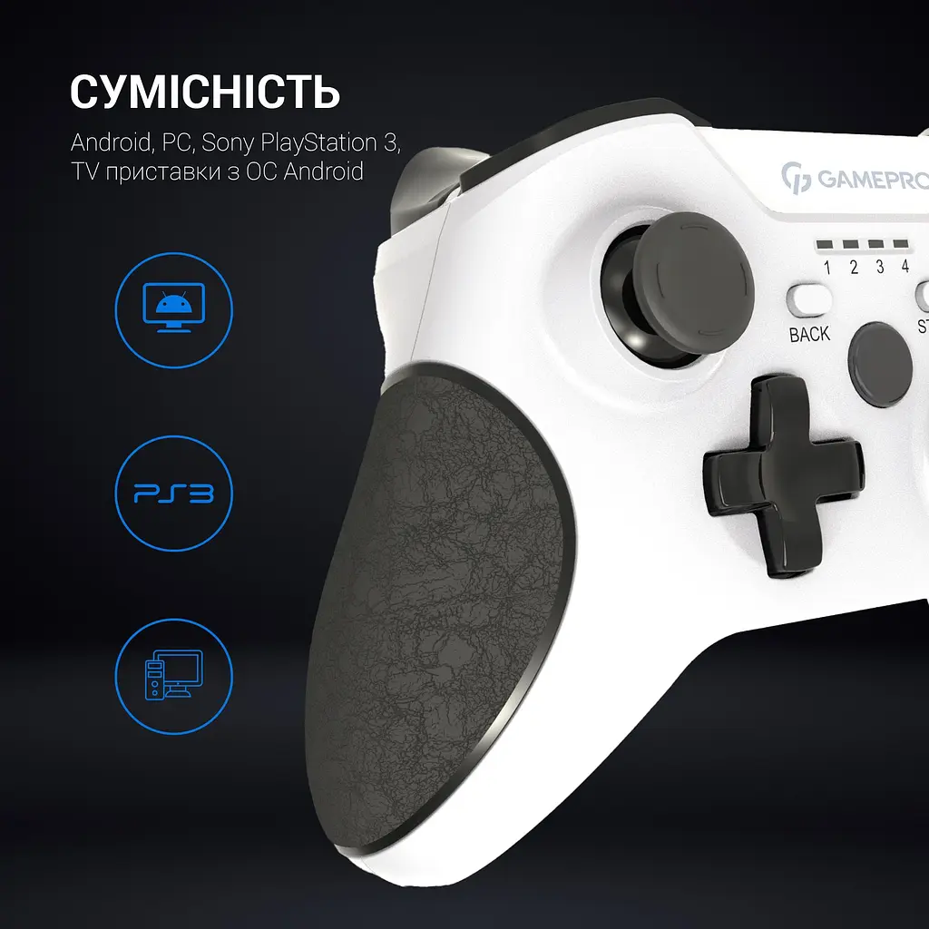 Геймпад GamePro беспроводной белый (MG650W) - фото 17