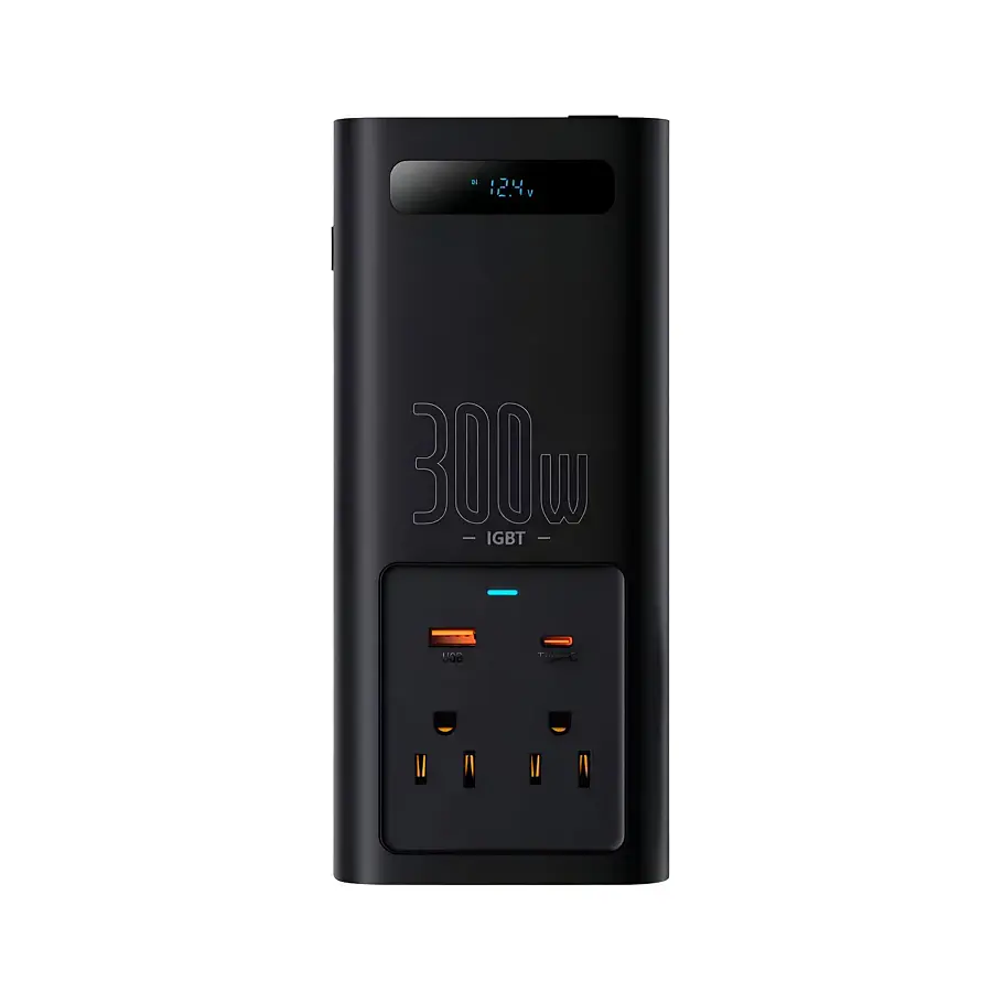Автомобільний інвертор Baseus IGBT Power Inverter 300W (110V US/JP ) чорний