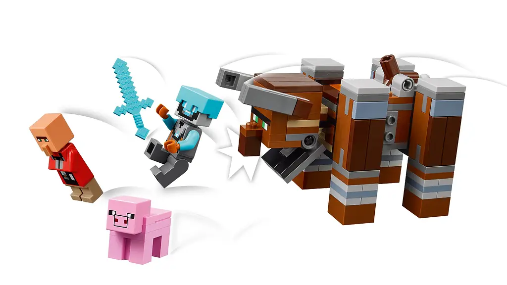 Конструктор LEGO Minecraft Аванпост разбойников и разоритель 665 деталей (21278) - фото 10