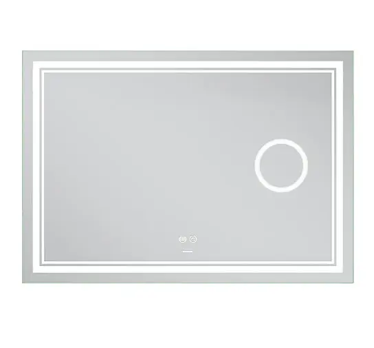 Дзеркало Mixxus Premium QUADRO MR20-100x70 (LED Touch, Anti-fog, лінза) (MP6622) - фото 2