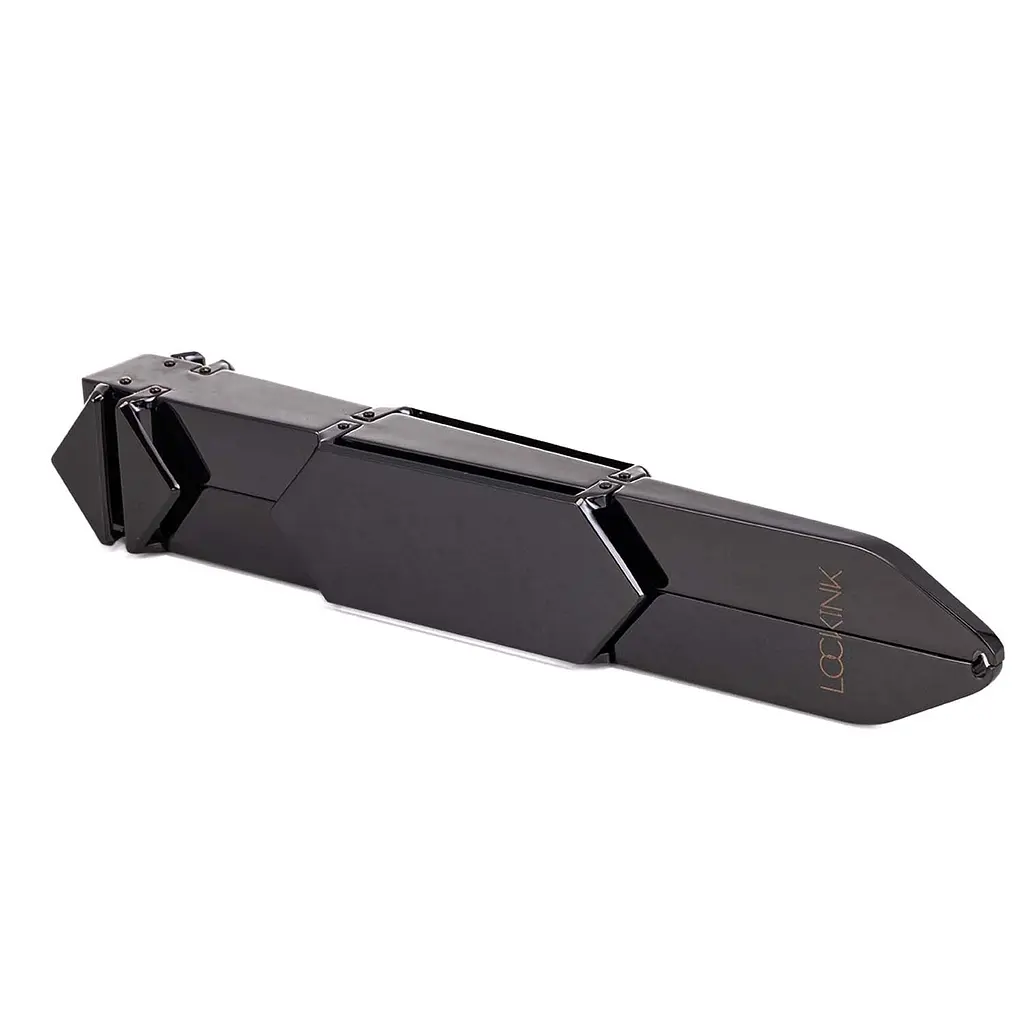 Регульована шльопалка LOCKINK Adjustable Slapper for Impact Play, чорна, натуральна шкіра - фото 8