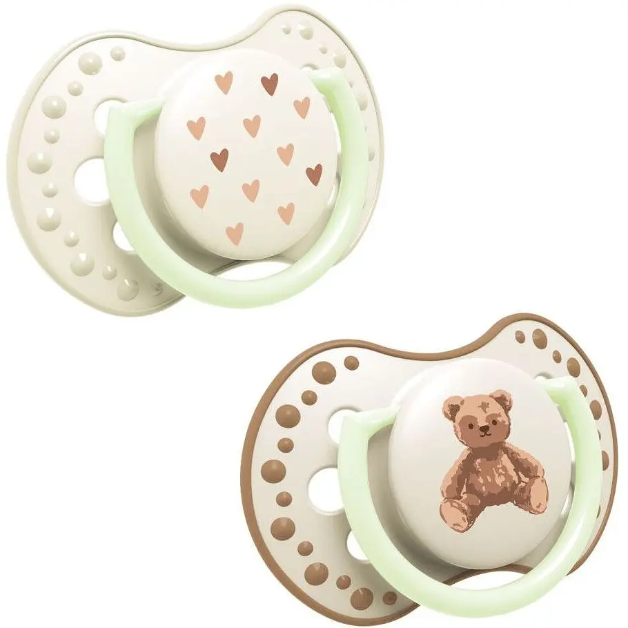 Пустушка силіконова динамічна LOVI Teddy Love 18+ місяців 2 шт. (22/937) - фото 2