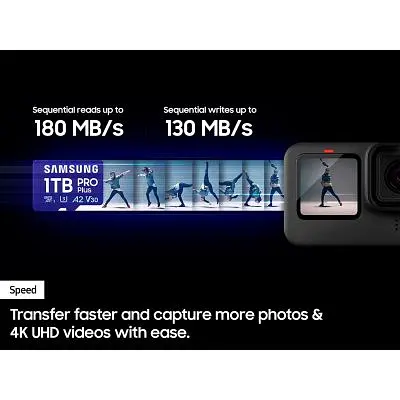 Карта пам'яті Samsung 256GB microSDXC class 10 UHS-I U3 V30 Pro Plus (MB-MD256SB/WW) - фото 5