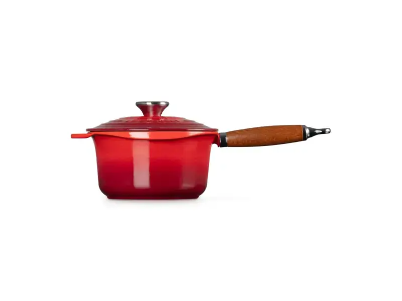 Ківш Le Creuset Wooden Handle Saucepan 18 см Cerise (21139180602460) - фото 4