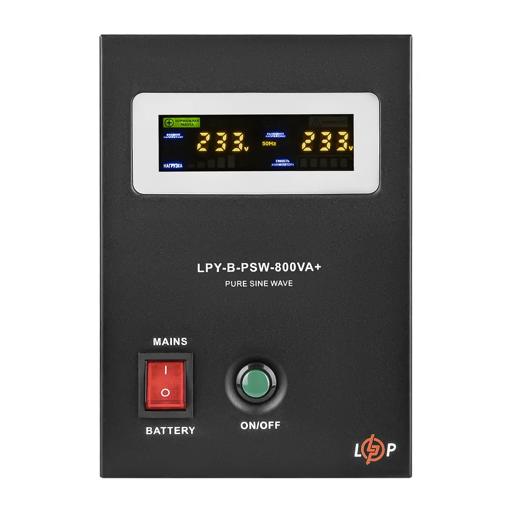 Комплект резервного питания LP (LogicPower) ИБП + мультигелевая батарея (UPS B800 + АКБ MG 1200Wh) - фото 2