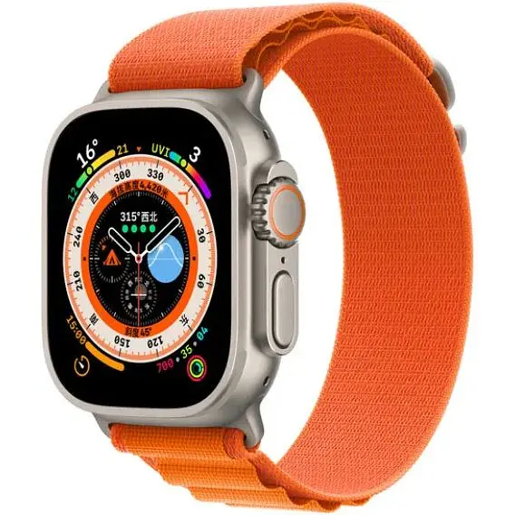 Ремінець DK CDK для Apple Watch 42mm (Series 10) Polyester Alpine Loop (015173) (orange) - фото 4