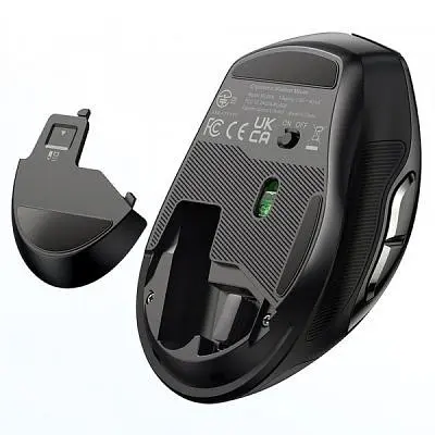 Мишка Ugreen MU006 Ergonomic Wireless Gray/Black (15063) - фото 4