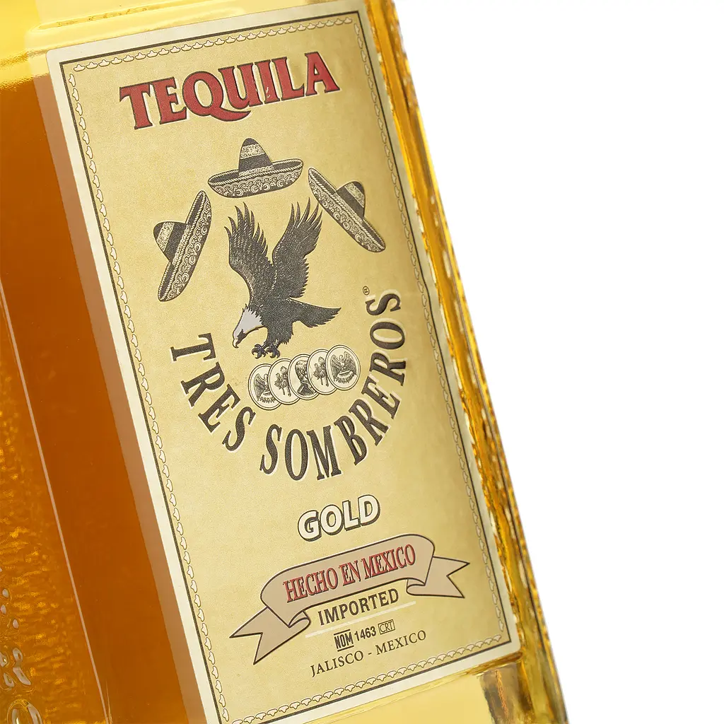 Текіла Tres Sombreros Gold 38% 2 л (2 шт. х 1 л) - фото 4