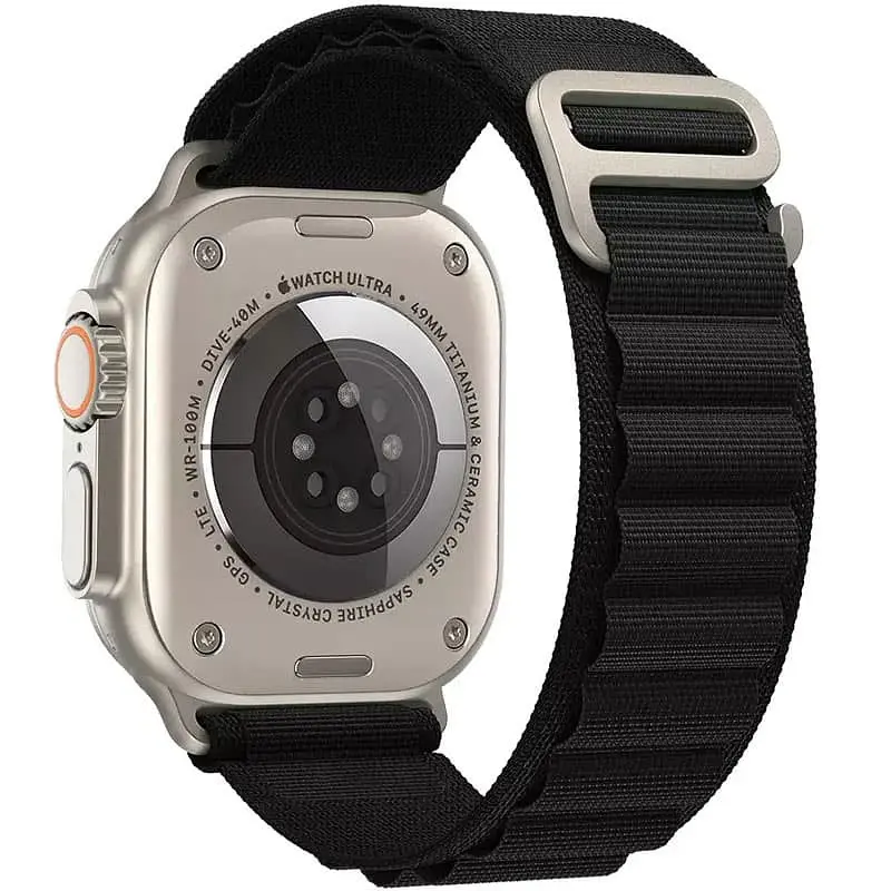 Ремінець Alpine Loop для Apple Watch 42(ser.1-3)/44/45/46/49mm (m/l) Чорний / Black - фото 2