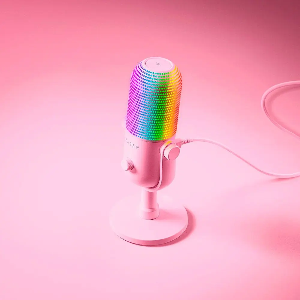 Мікрофон Razer Seiren V3 Chroma Quartz (RZ19-05060300-R3M1) [107175] - фото 4
