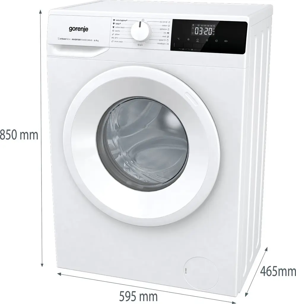 Пральна машина Gorenje WNHPI72SCS/UA автоматична - фото 14