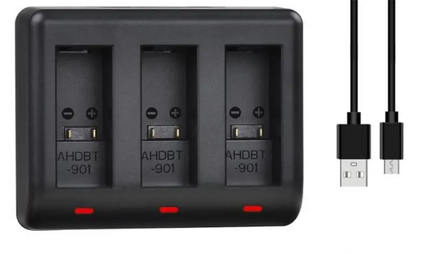 Зарядное устройство Batmax для 3-х аккумуляторов GoPro Hero 9 / Hero 10 / Hero 11 - фото 3