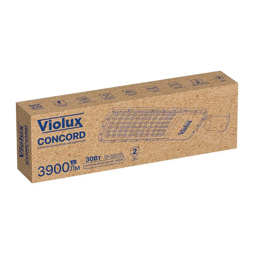 Світильник вуличний VIOLUX CONCORD 30W 3900Lm 5000K ( 430322 ) - фото 10