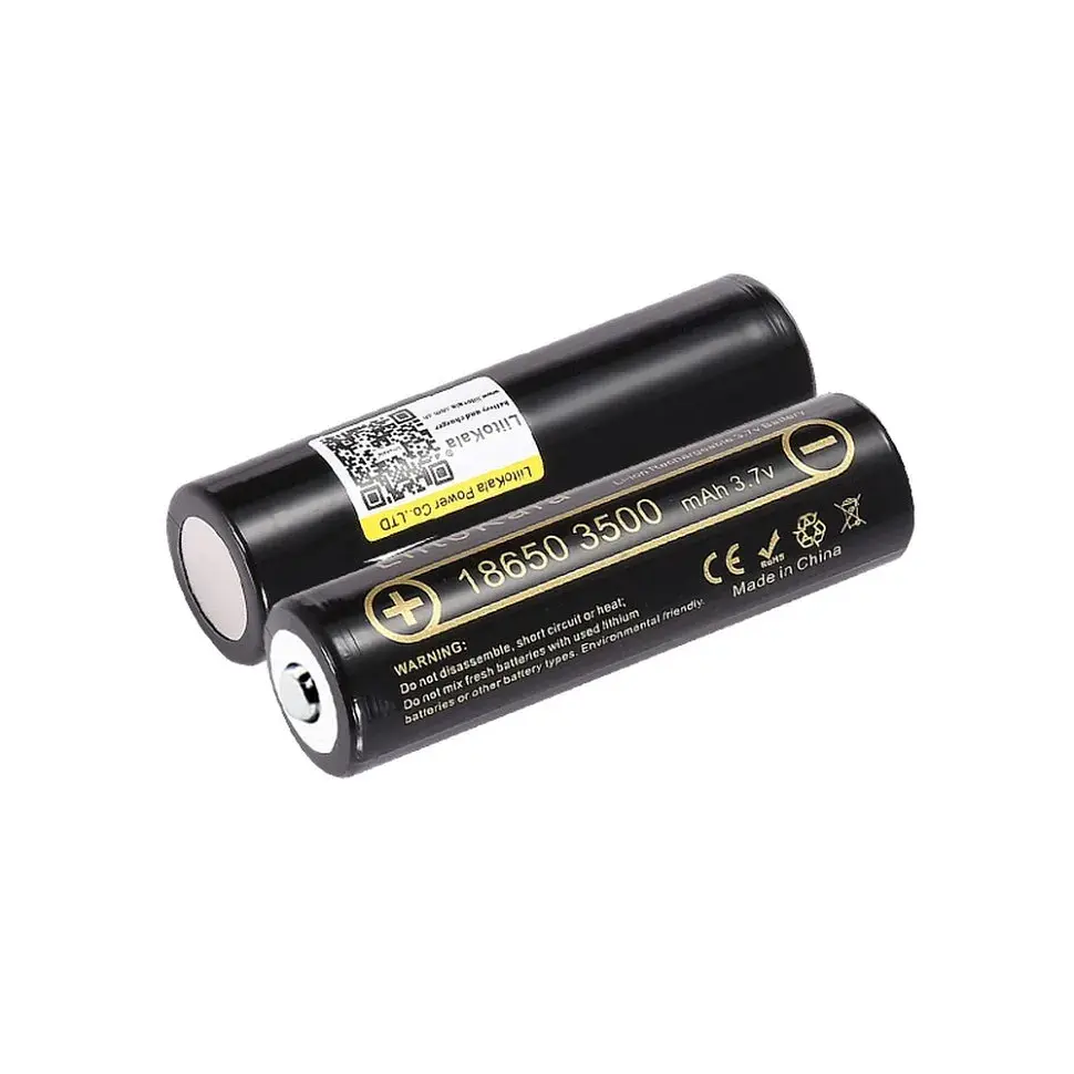 Акумулятор 18650 3500mah (3300-3500mah), 3.7V(2.75-4.2V), Black Liitokala (Lii-35A-JT) - фото 3