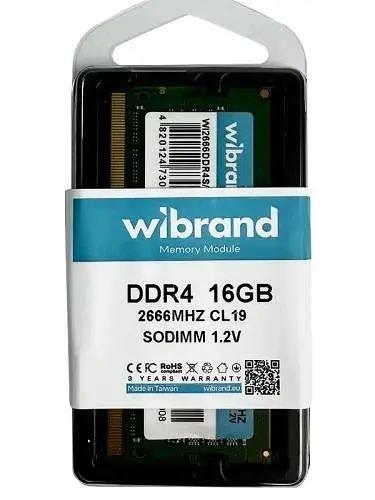 Пам'ять SO-DIMM, DDR4, 16Gb, 2666 MHz, , 1.2V, CL19 Wibrand teh0020301 - фото 3