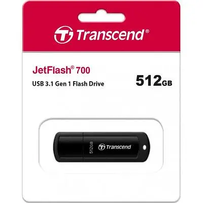 USB флеш накопитель Transcend 512GB JetFlash 700 USB 3.1 (TS512GJF700) - фото 4