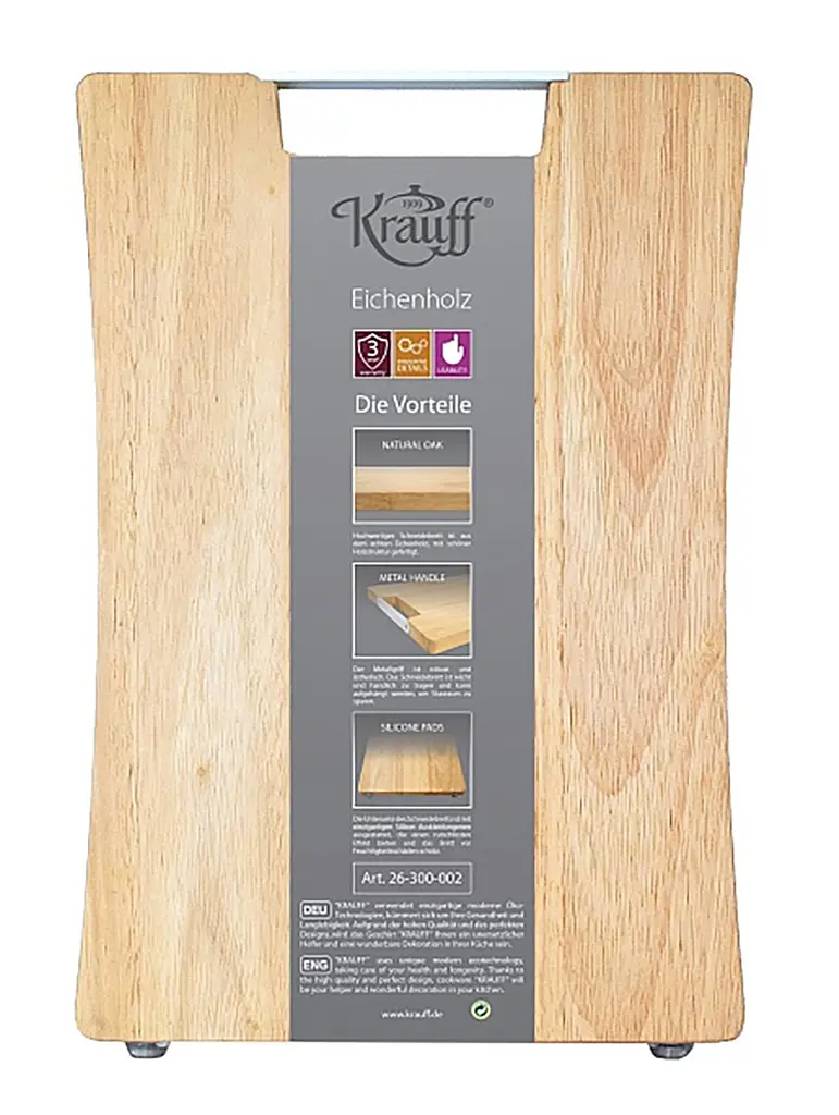 Дошка кухонна Krauff, 35х25х2 см (26-300-002) - фото 2