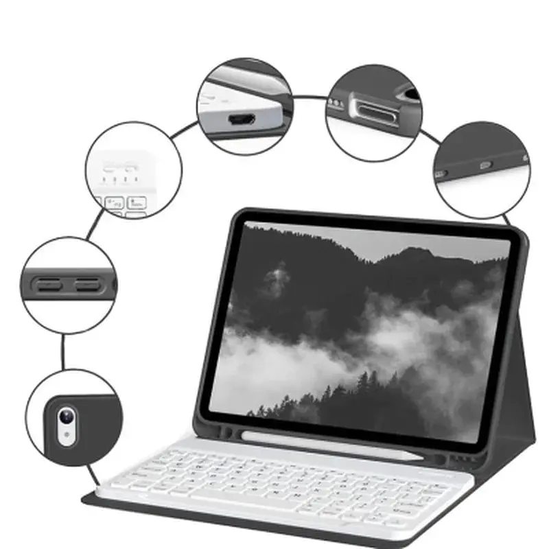 Чохол до планшета BeCover with keyboard Apple iPad Mini 6 2021 Black (712986) - фото 3