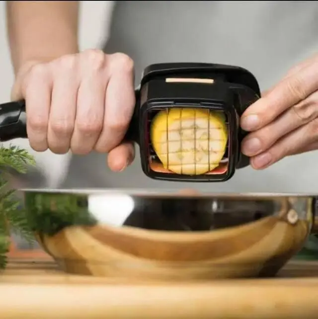 Зручна овочерізка Nicer Dicer Quick 5 в 1 універсальна кухонна терка з гострими лезами та контейнером - фото 6